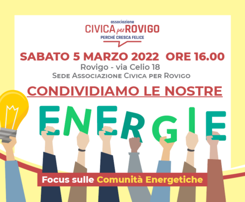 Condividiamo le nostre energie: focus sulle Comunità Energetiche