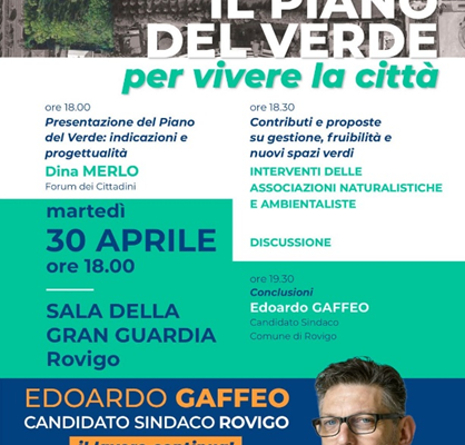 Il piano del verde